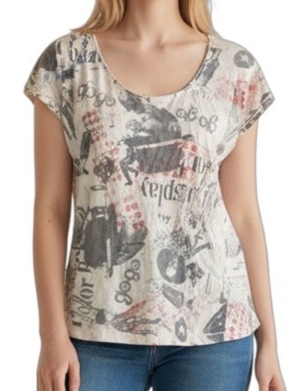 GAP x Kenny Scharf Whitney Biennial Graphic Art Tee Size Small